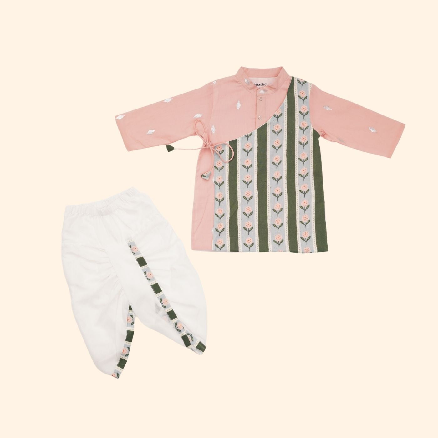 Baby Boy Cotton Angarkha Kurta & Dhoti Pant Set - Roshanara