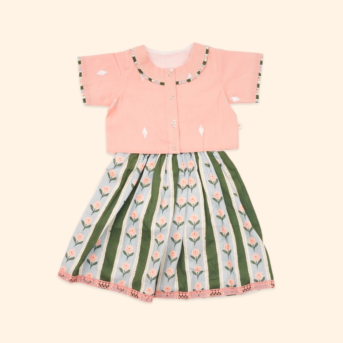 Baby Girl Cotton Lehenga Choli - Ruhani