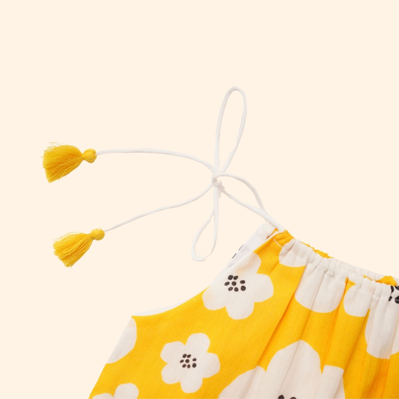 Baby Girl Cotton Kurta, Pallazo and Dupatta Set - Basanti