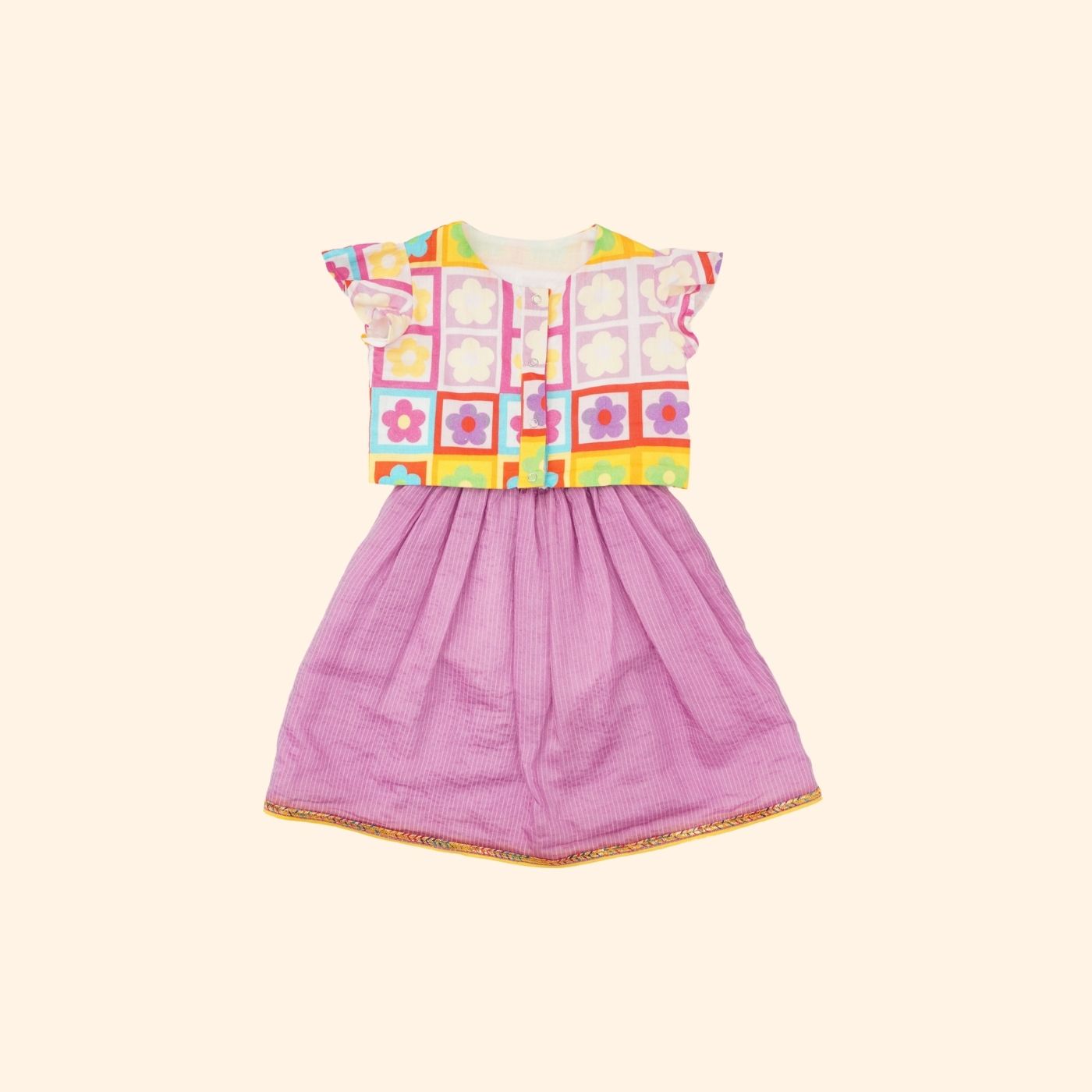 Baby Girl Cotton Lehenga Choli - Satrangi