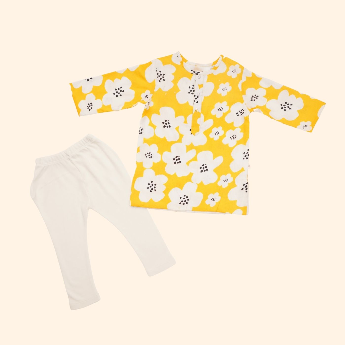Baby Boy Cotton Kurta & Pant Set - Amaltas