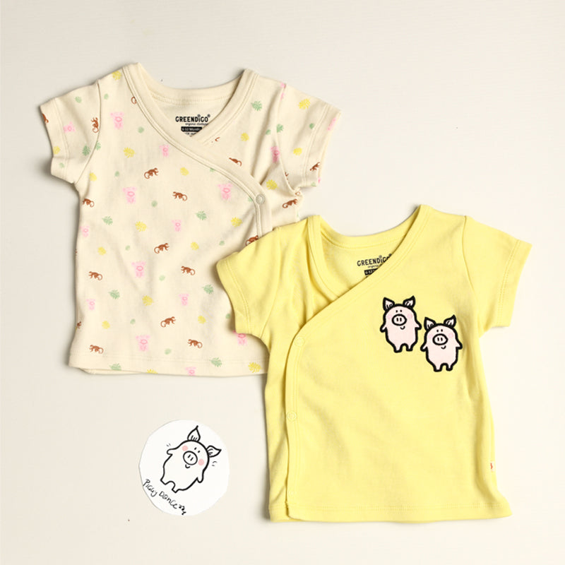 Baby Organic Cotton T-shirts - Friendly Squad - Pack of 2