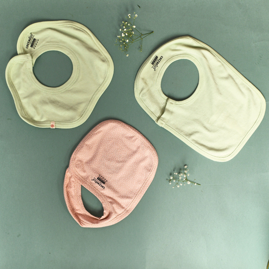 Baby Organic Cotton Bibs - Farm Fans - Pack of 3
