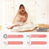 Baby Organic Cotton Hooded Towel - Mr Bear