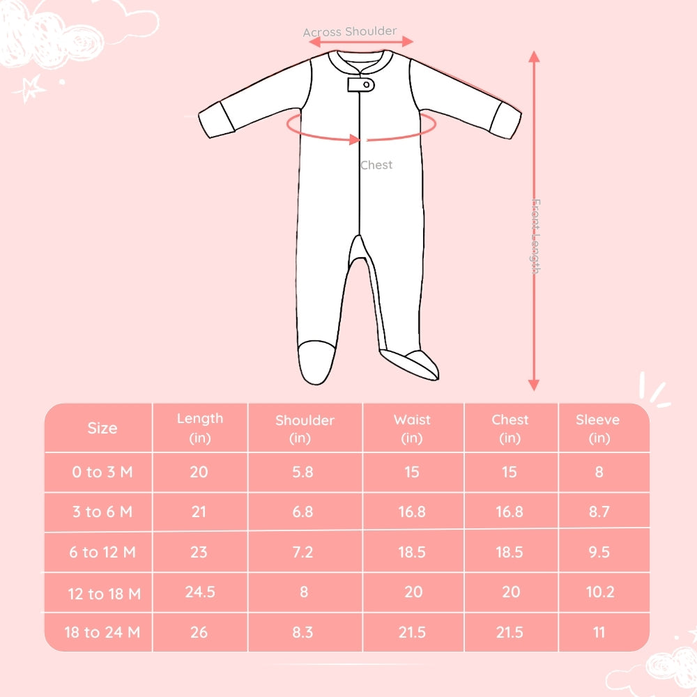 Baby Bamboo Sleepsuit - Santa's Gift