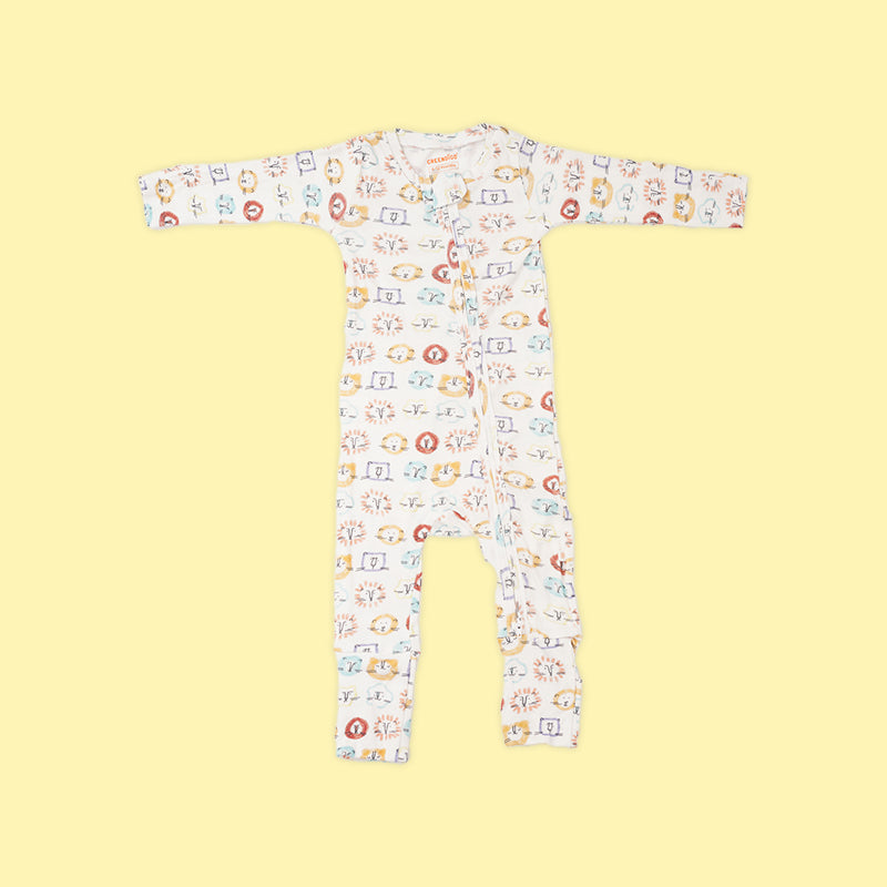 Baby Bamboo Sleepsuit - Jungle Jam