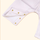 Baby Girl Maheshwari Handwoven Cotton Silk Short Kurta & Pant Set - Zinnia