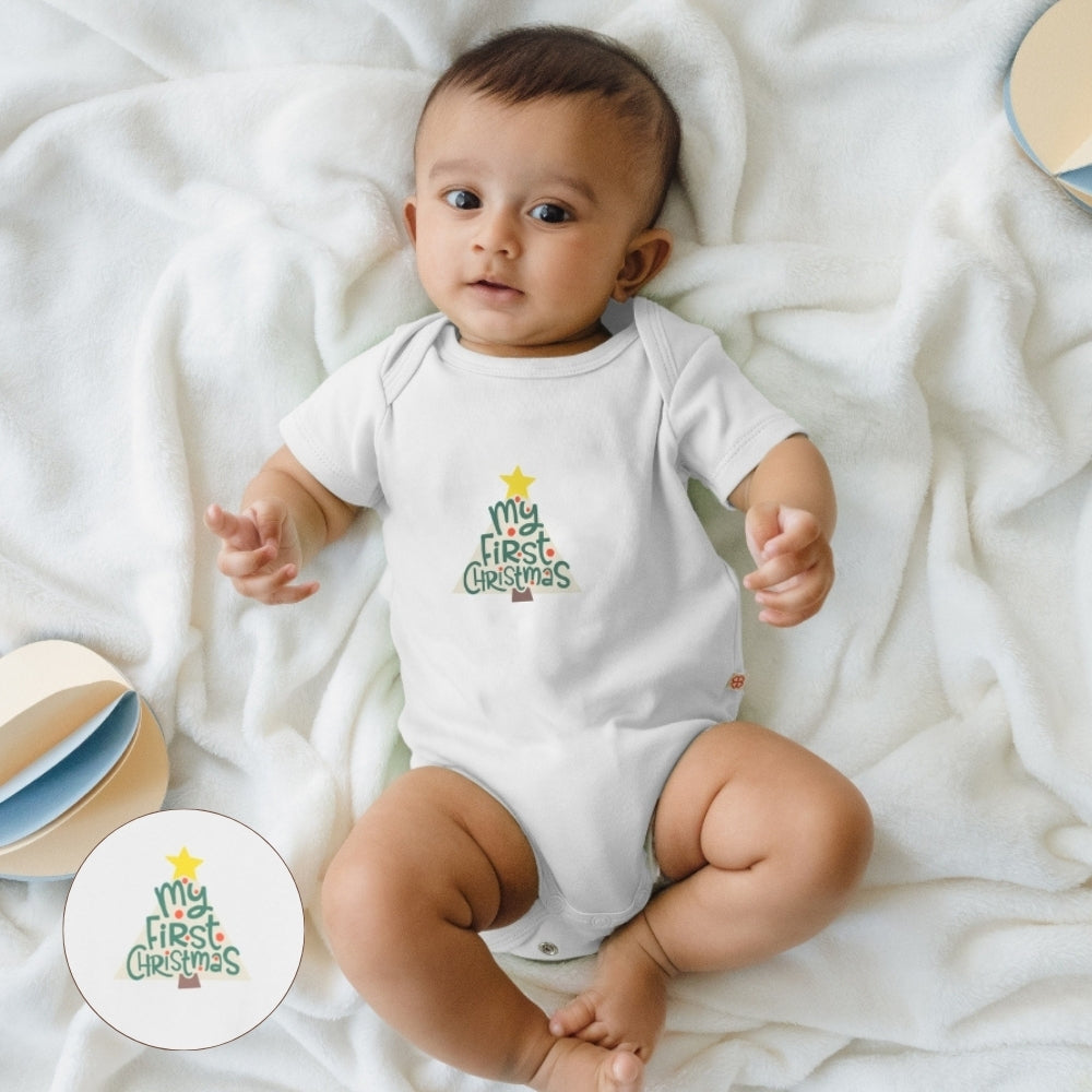 Baby Bamboo Bodysuit - Christmas Joy