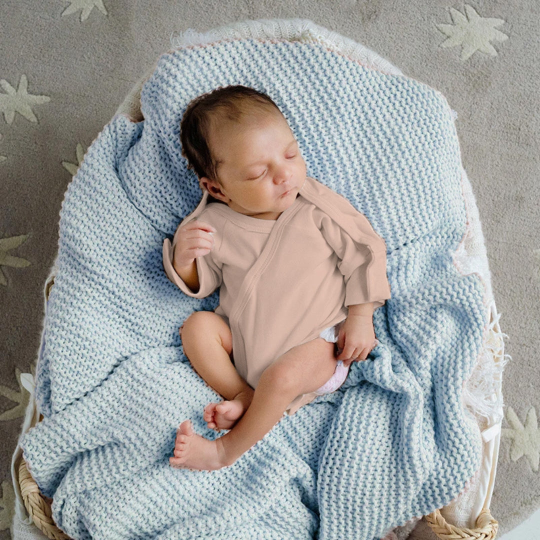 Preemie Baby Bamboo Bodysuit - Angel Blush