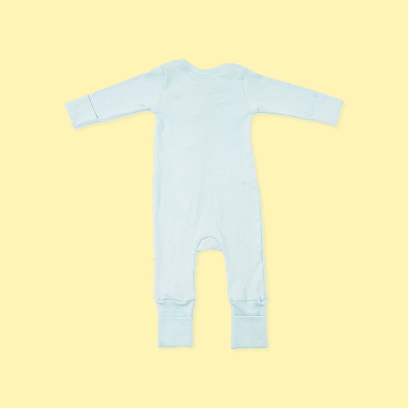 Baby Bamboo Sleepsuit - Blue Skies