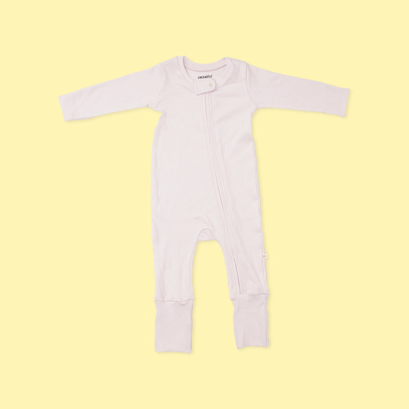 Baby Bamboo Sleepsuit - Rosy Dreams