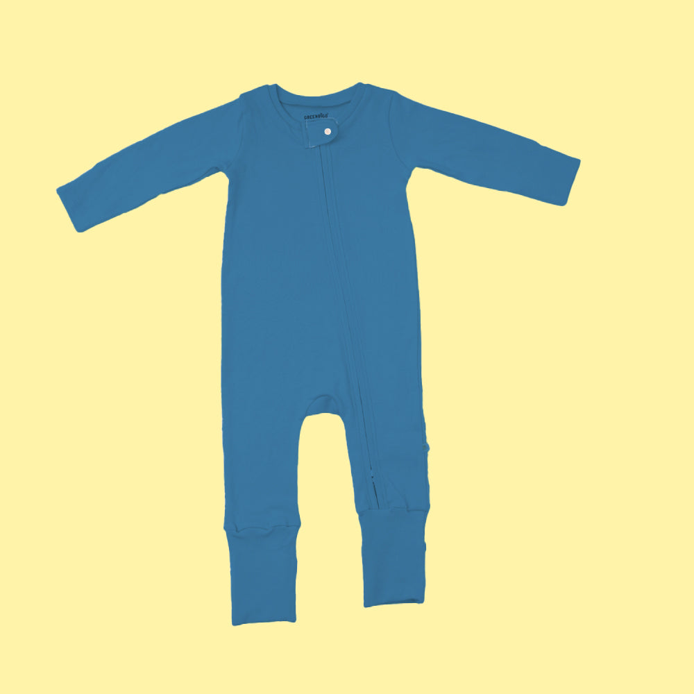 Baby Bamboo Sleepsuit - Bubble Blue