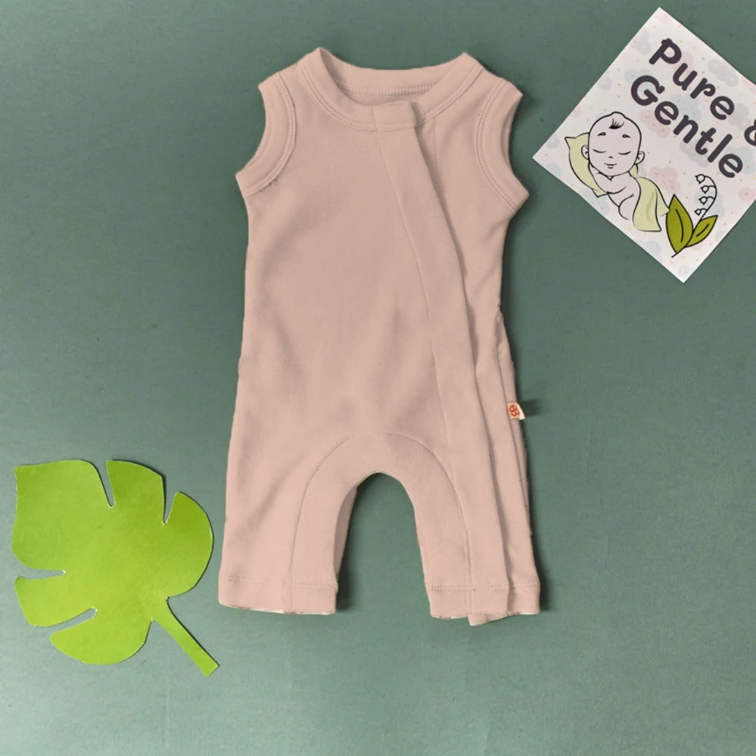 Preemie Baby Bamboo Romper - Blush Bloom