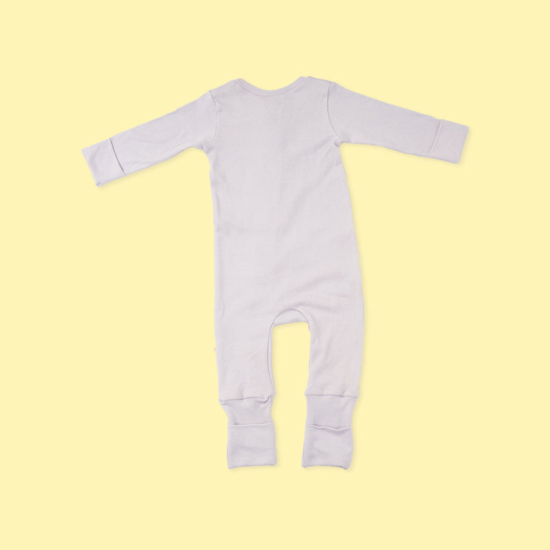 Baby Bamboo Sleepsuit - Lilac Lullaby