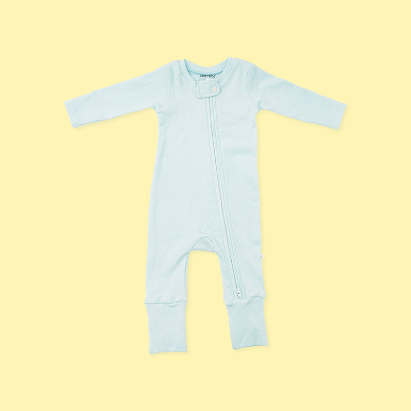 Baby Bamboo Sleepsuit - Blue Skies