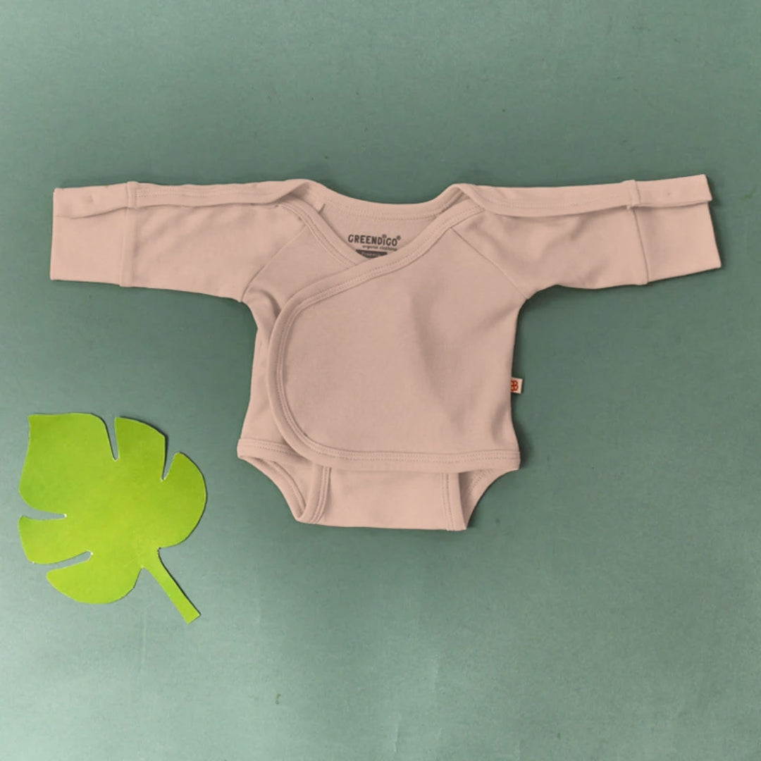 Preemie Baby Bamboo Bodysuit - Angel Blush