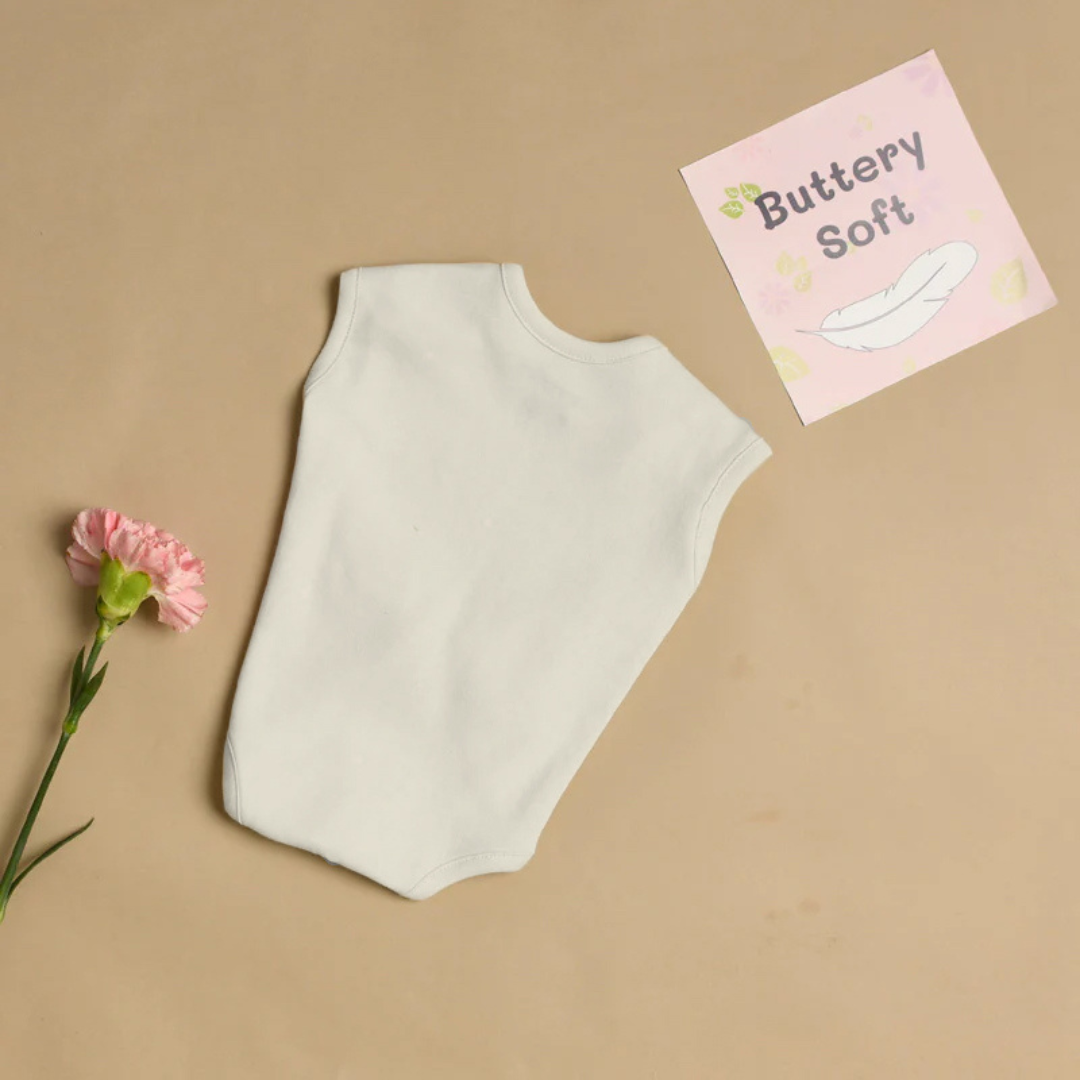 Preemie Baby Bamboo Bodysuit - Soft Sand