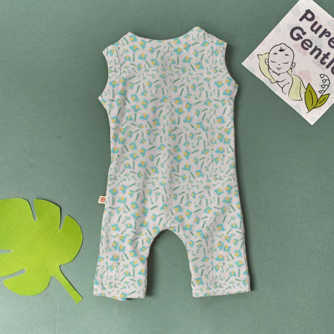 Preemie Baby Bamboo Romper - Mini Blooms