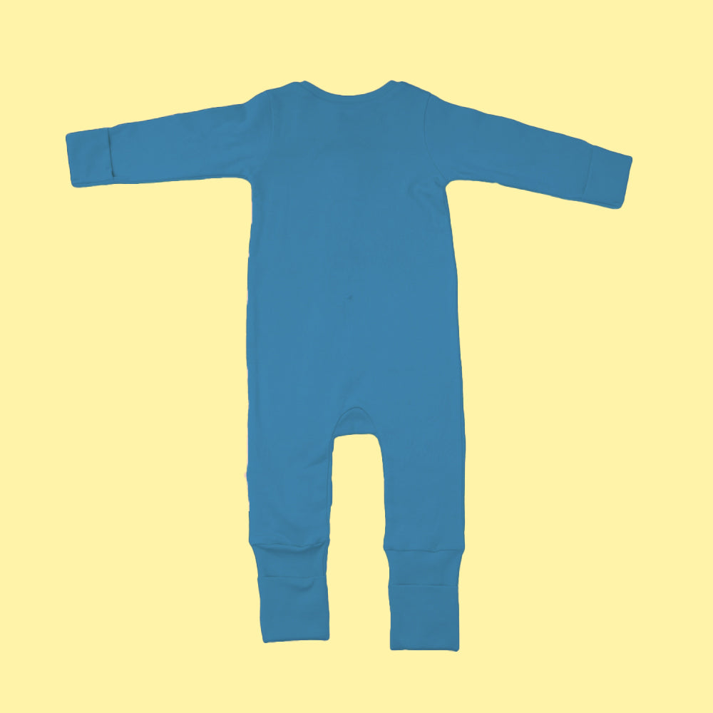 Baby Bamboo Sleepsuit - Bubble Blue