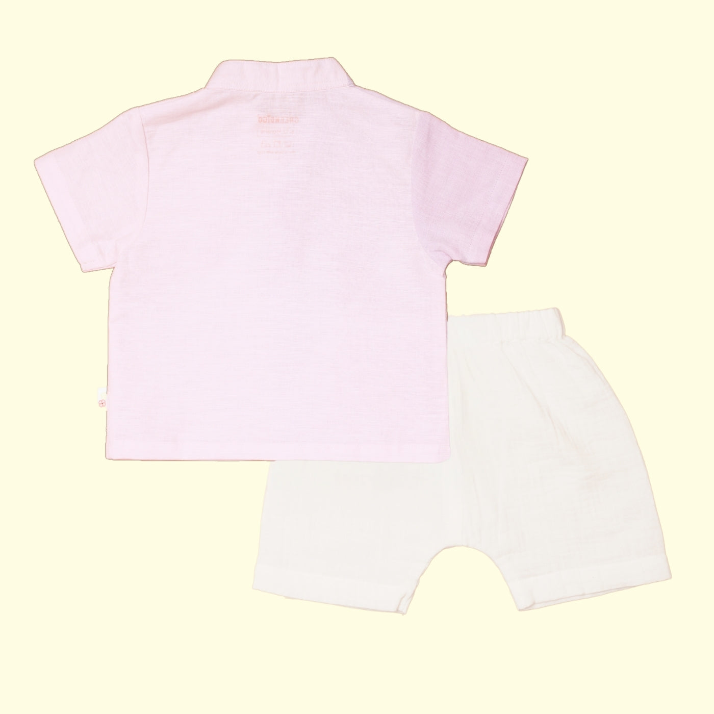 Baby Boy Linen Shirt & Shorts Set - Lavender Love