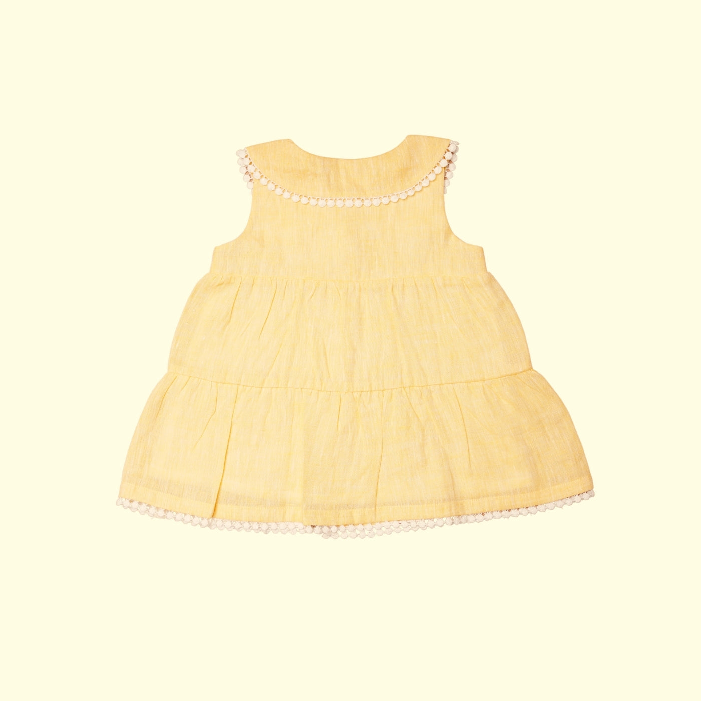 Baby Girl Linen Frock - Mango Melody