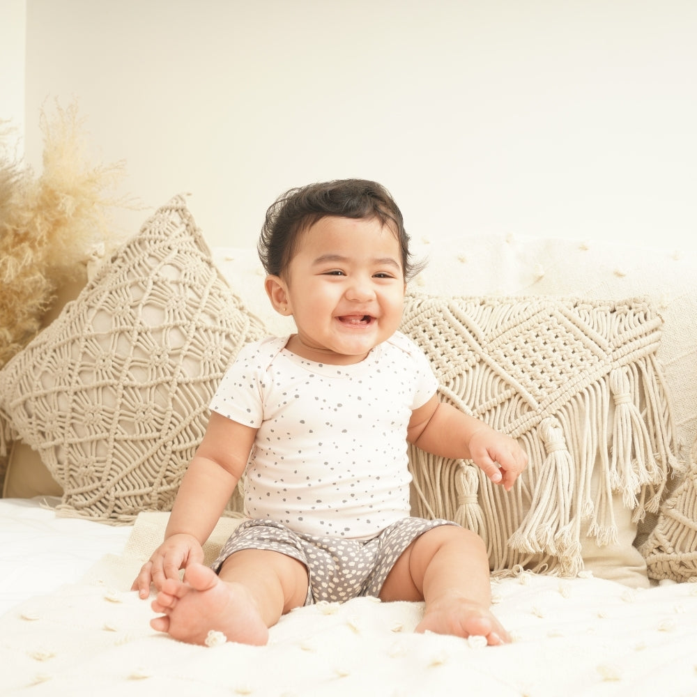 Baby Organic Cotton Top & Shorts Set - Celestial