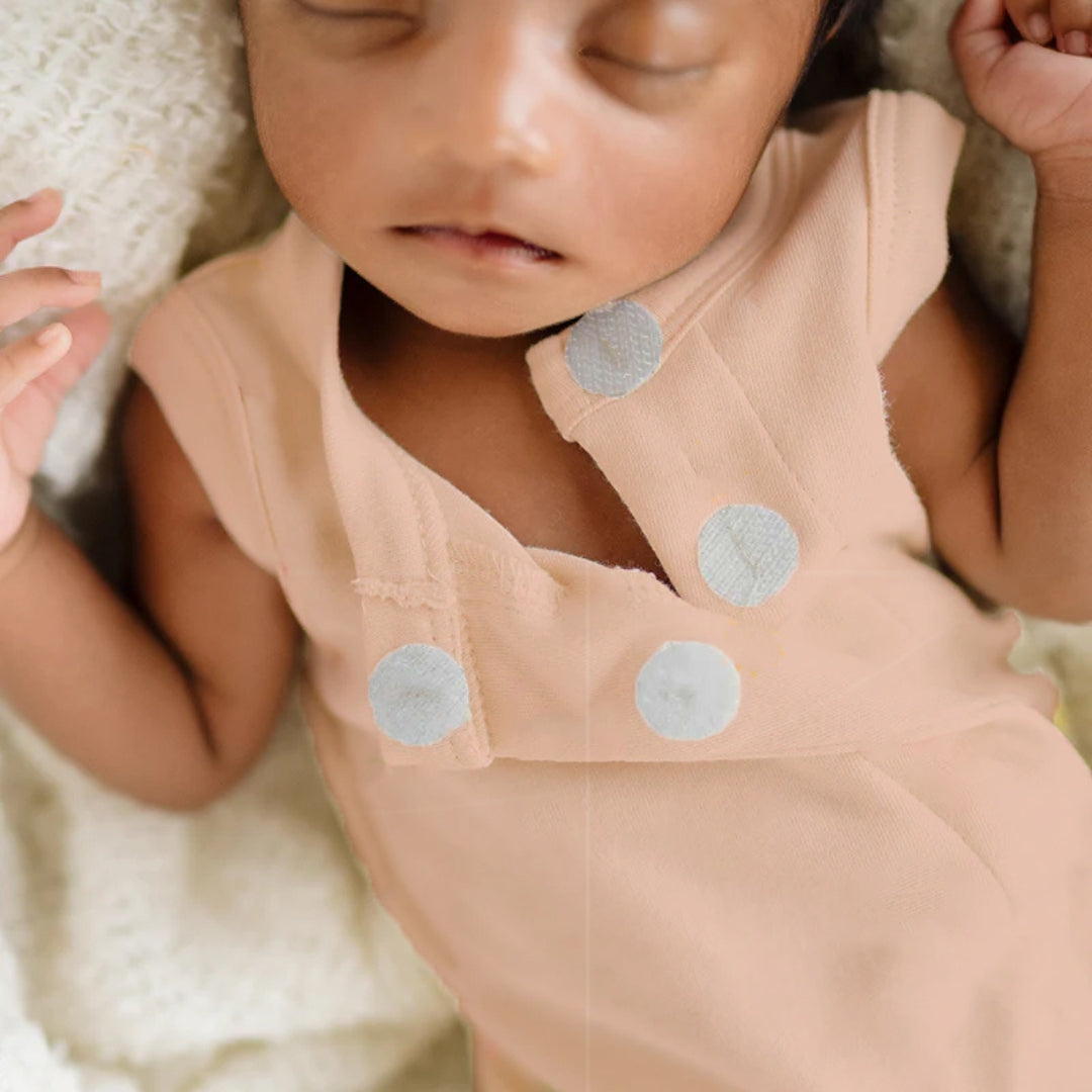 Preemie Baby Bamboo Romper - Blush Bloom