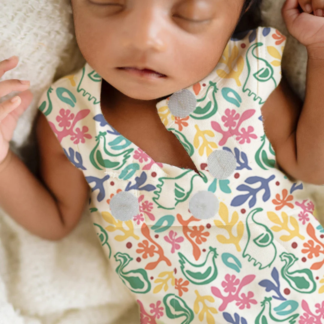 Preemie Baby Bamboo Romper - Little Buds