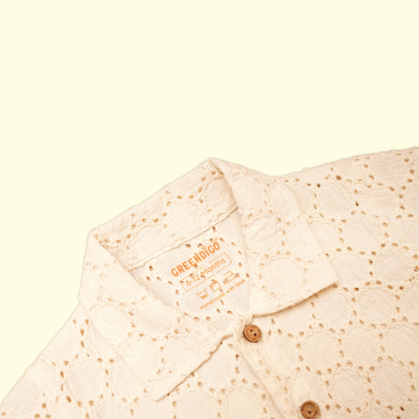 Baby Boy Linen Shirt & Shorts Set - Tangerine Tango