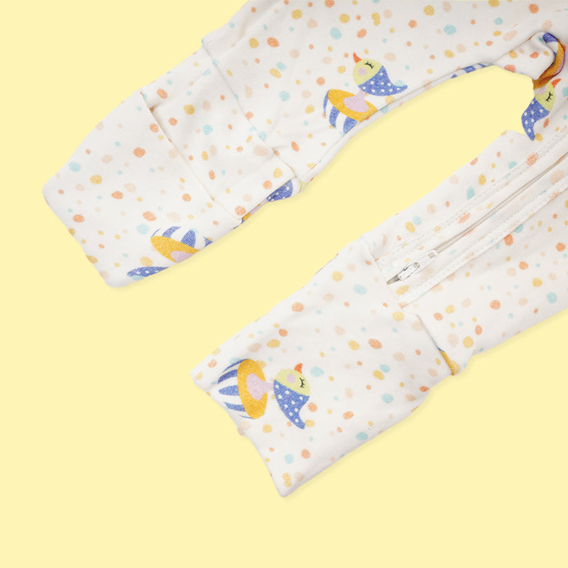 Baby Bamboo Sleepsuit - Chirpy Chicks