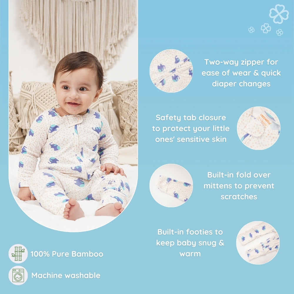 Baby Bamboo Sleepsuit - Gentle Giant