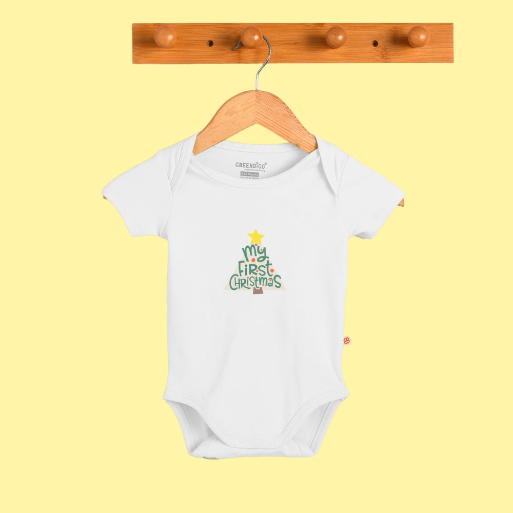 Baby Bamboo Bodysuit - Christmas Joy