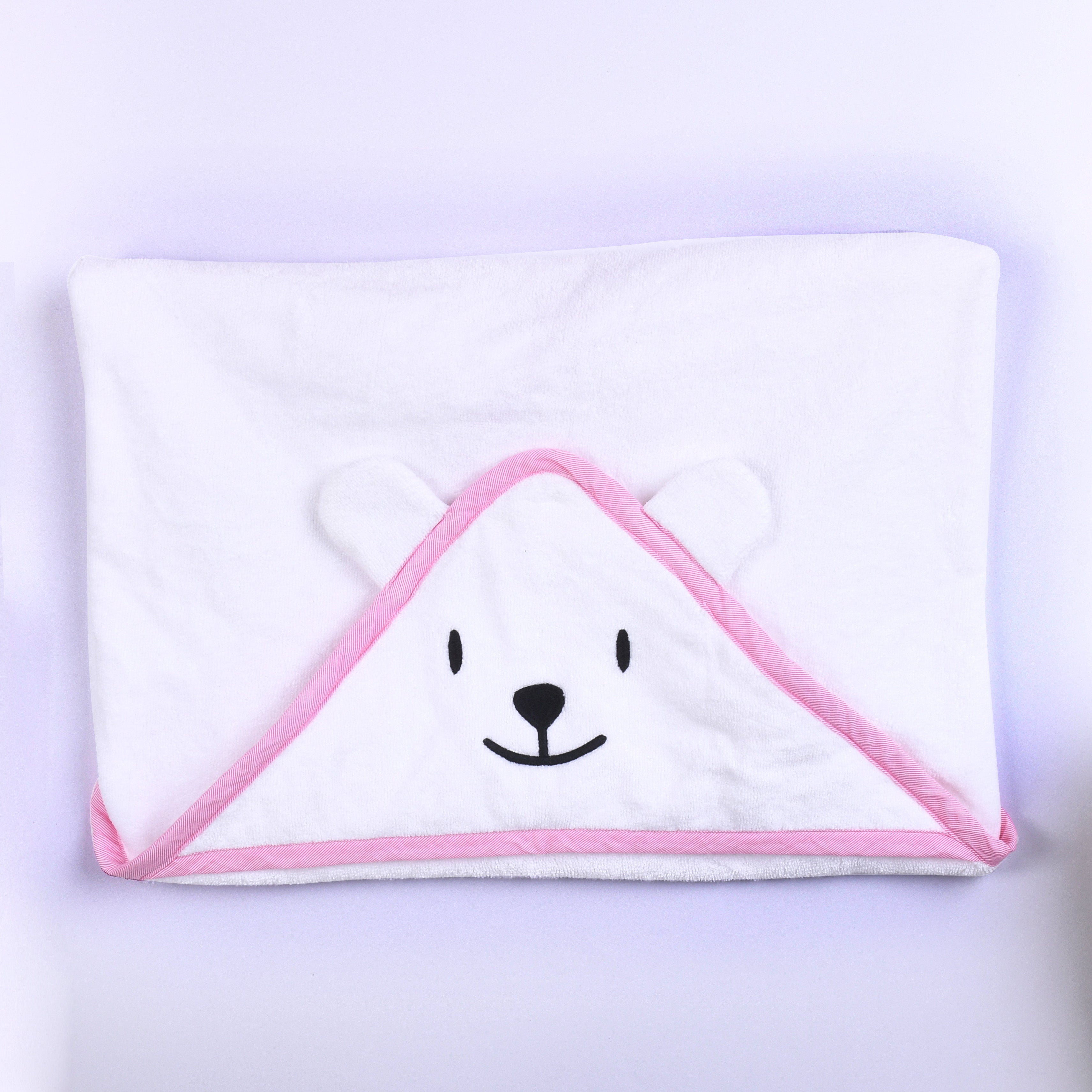 Baby Organic Cotton Hooded Towel - Bear With Me