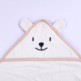 Baby Organic Cotton Hooded Towel - Mr Bear