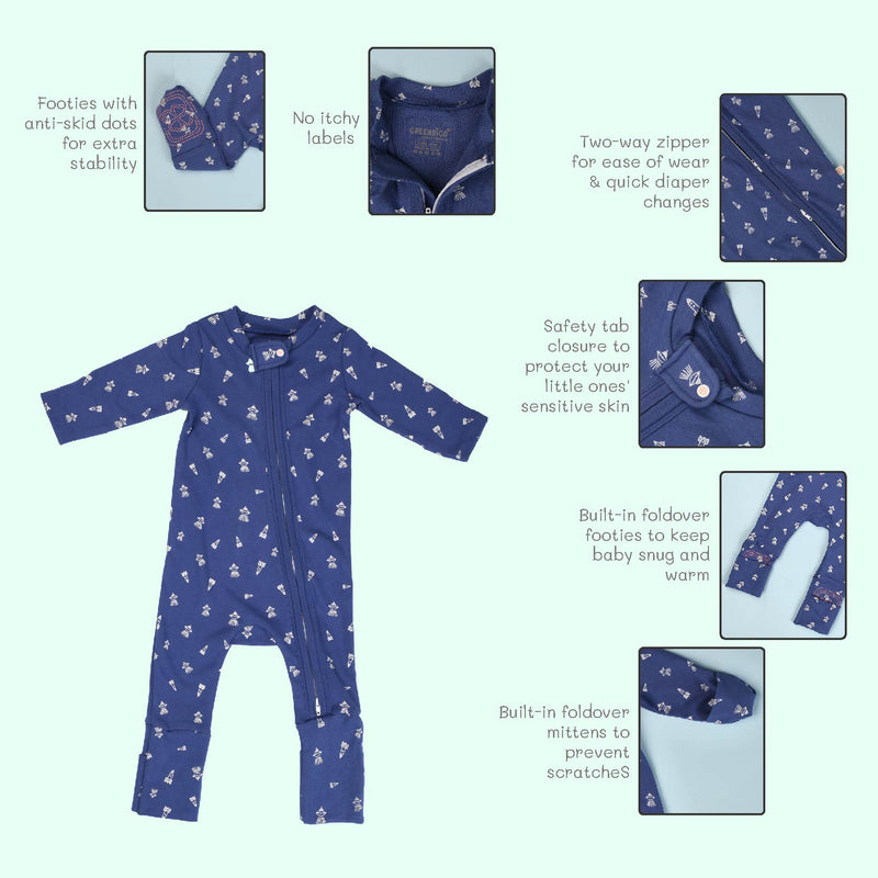 Baby Organic Cotton Sleepsuit - Explorer
