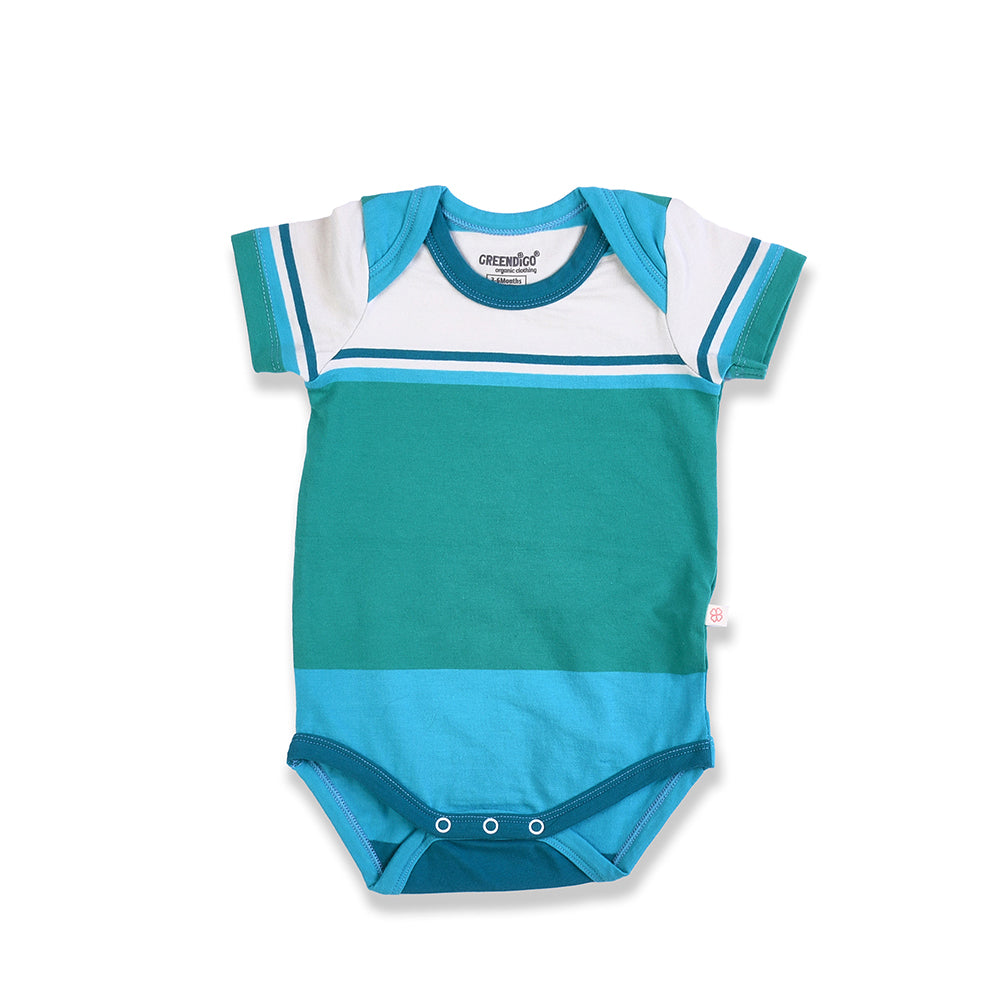 Baby Organic Cotton Bodysuit - Stripes Away