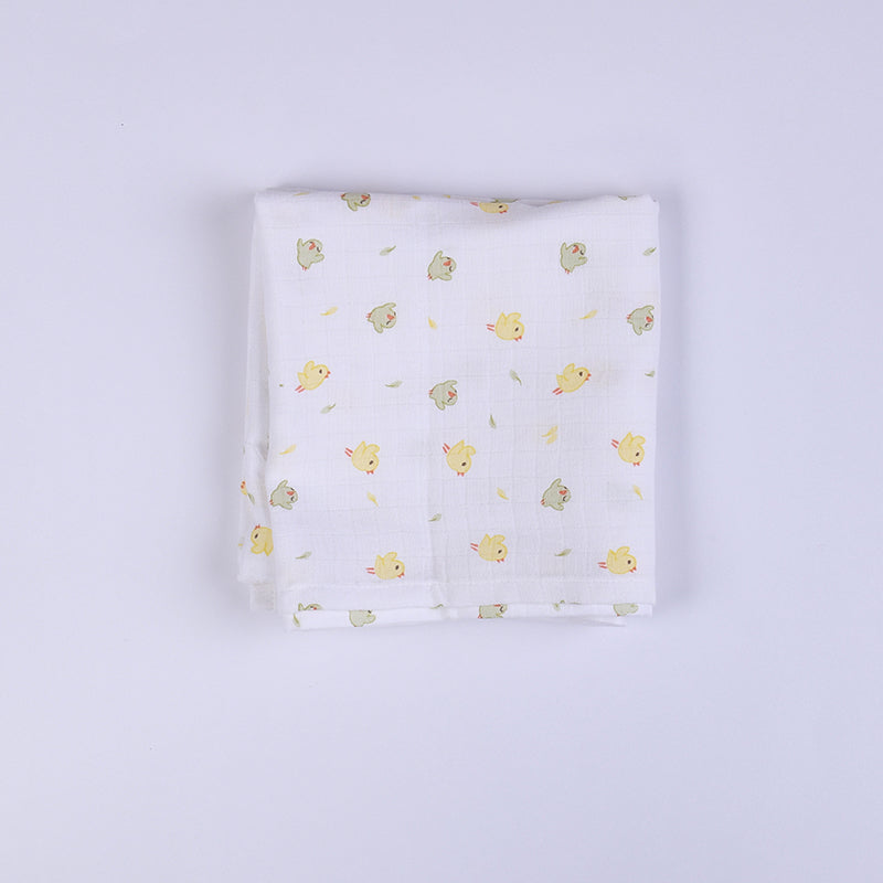 Baby Organic Cotton Reversible Blanket, Multipurpose Cloths & Shape Cushion - Chirpy Birdie
