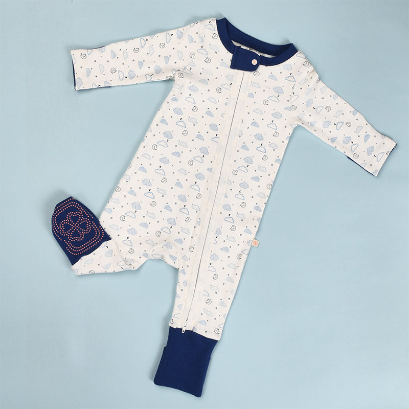 Baby Organic Cotton Sleepsuit - Constellation