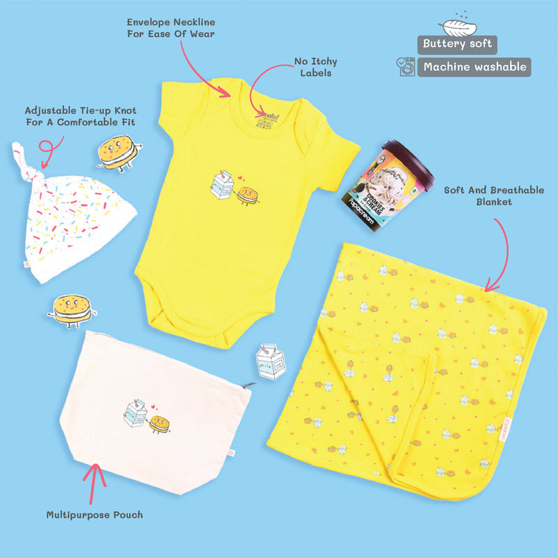 Baby Organic Cotton Gift Set - Cookies & Cream