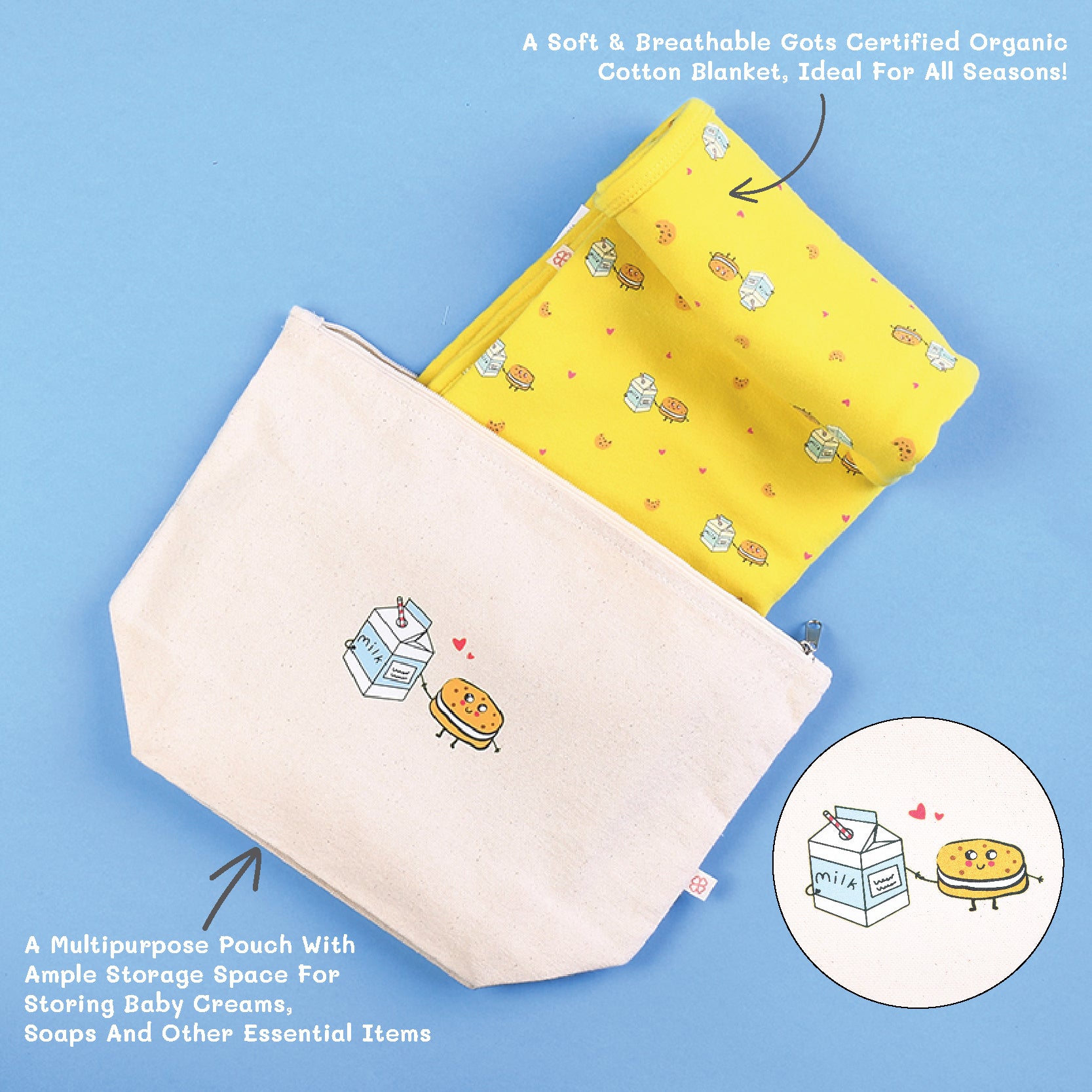 Baby Organic Cotton Gift Set - Cookie Monster