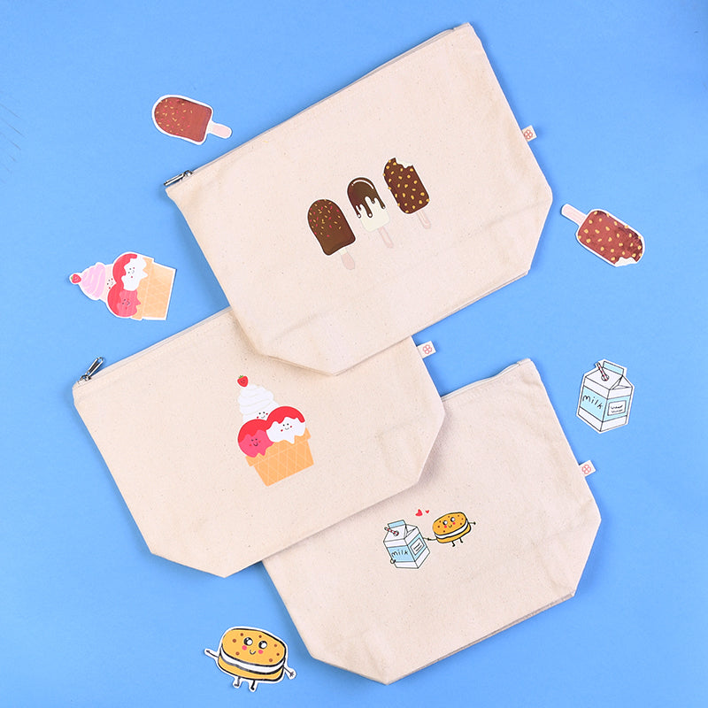 Baby Organic Cotton Multipurpose Pouch Set - Pack of 3