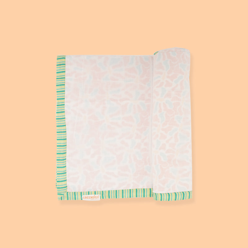 Baby Muslin Dohar - Floral Dreamland