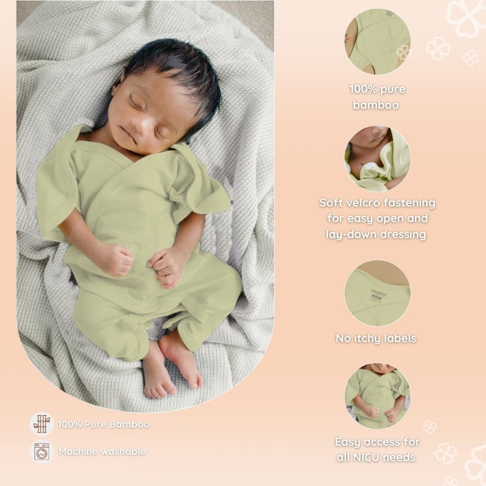 Preemie Baby Bamboo Onesie - Forest Sprout