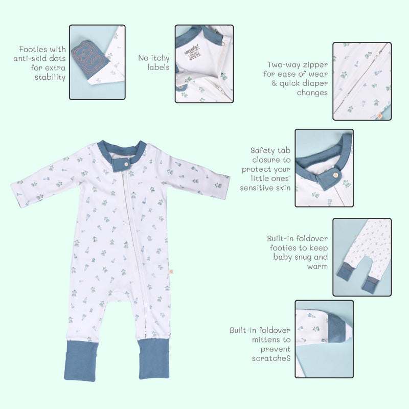 Baby Organic Cotton Sleepsuit - Starburst