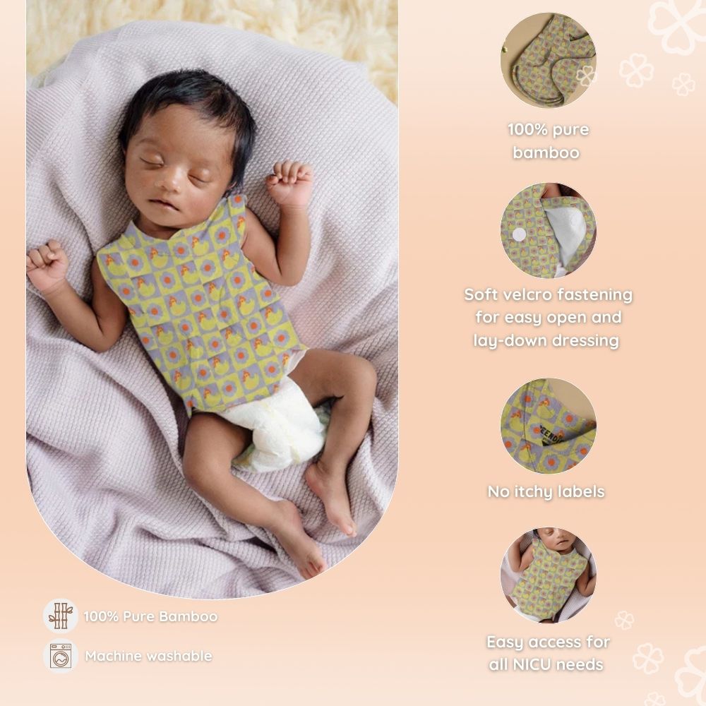 Preemie Baby Bamboo Top - Little Chicks