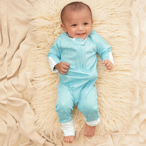 Baby Organic Cotton Sleepsuit - Moonstruck