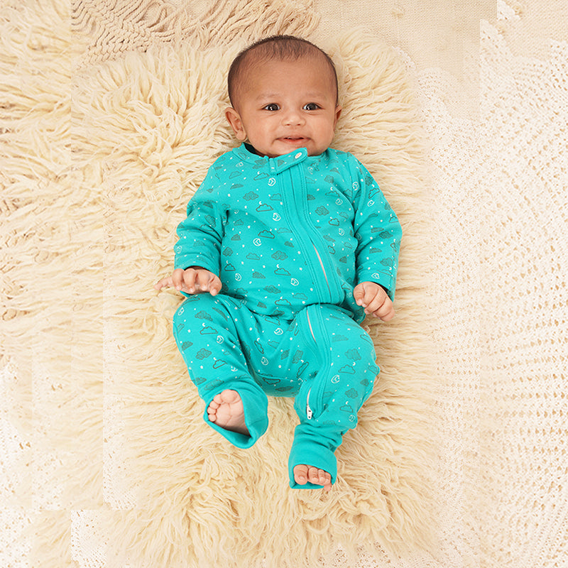 Baby Organic Cotton Sleepsuit - Dreamland