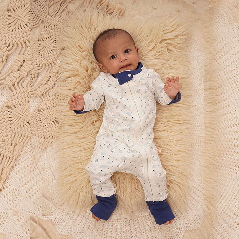 Baby Organic Cotton Sleepsuit - Constellation