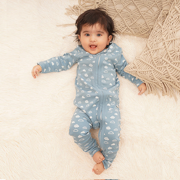 Baby Organic Cotton Sleepsuit - Twilight