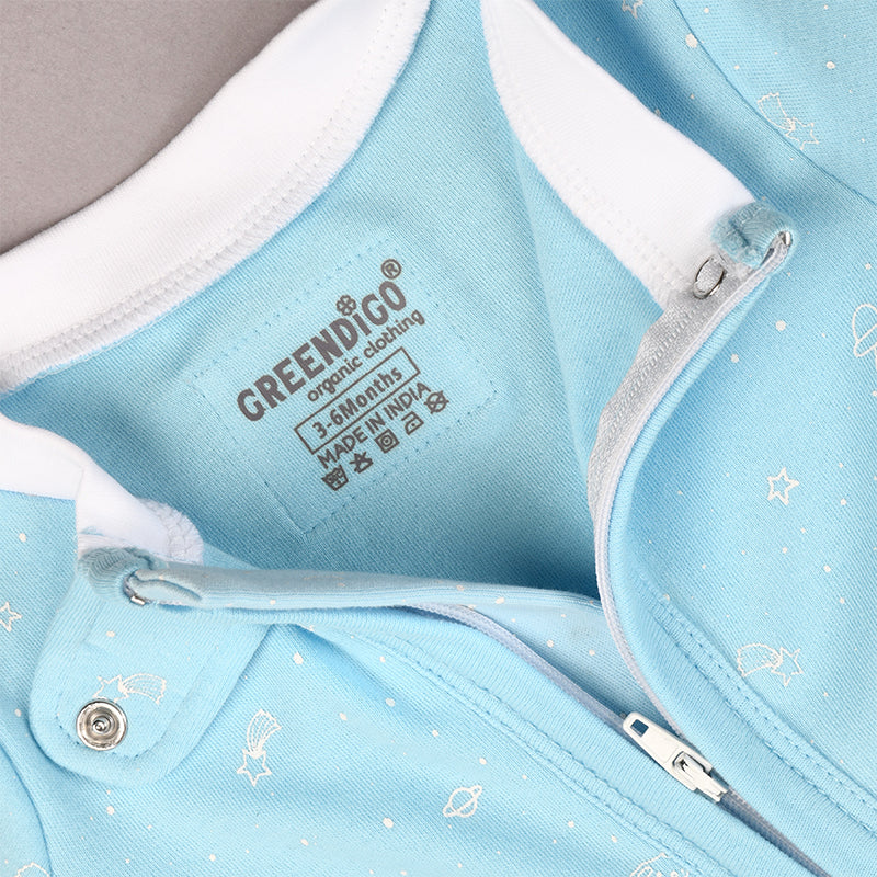 Baby Organic Cotton Sleepsuit - Moonstruck